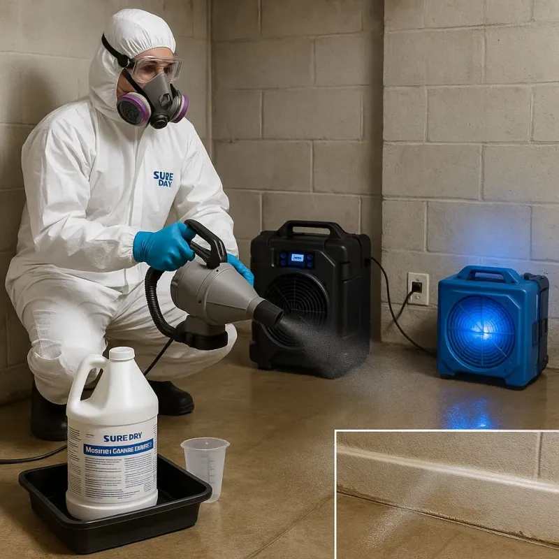 Sanitization and Odor Removal process in Clinton, NC